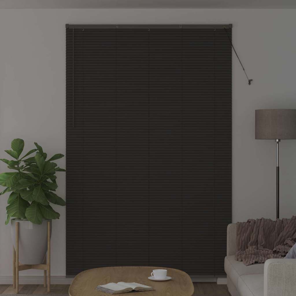 Window Blind with Curtains Manual Dark grey Aluminium